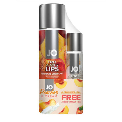 JO Peaches and Cream - H20 Peachy Lips 120ml Plus FREE H2O Vanilla Cream 30 ml