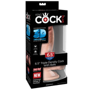 King Cock Plus 6.5 in.Triple Density Cock with Balls